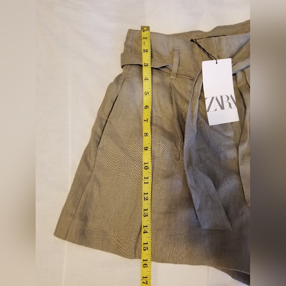 NWT Zara Short Women's Beige Size Small - Picture 4 of 10